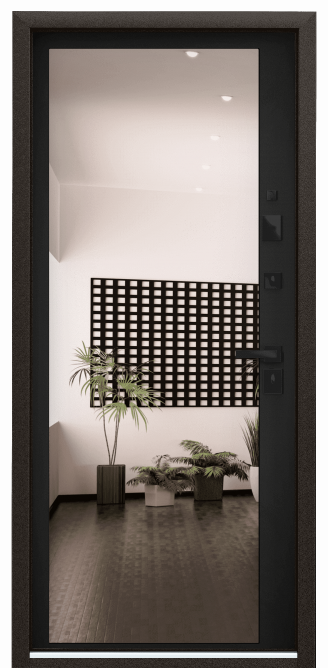 ULTIMATUM-M PP, Декоративная панель с зеркалом, MM, ЛКП Насыщеный чёрный в Ульяновске